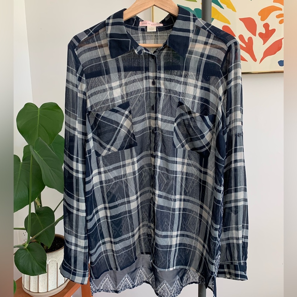 Band of Gypsies size medium button down shirt ✨